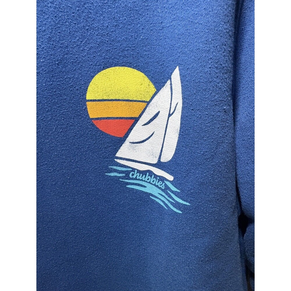 Chubbies Sweatshirt Blue XL Sailboat Sweatshirt